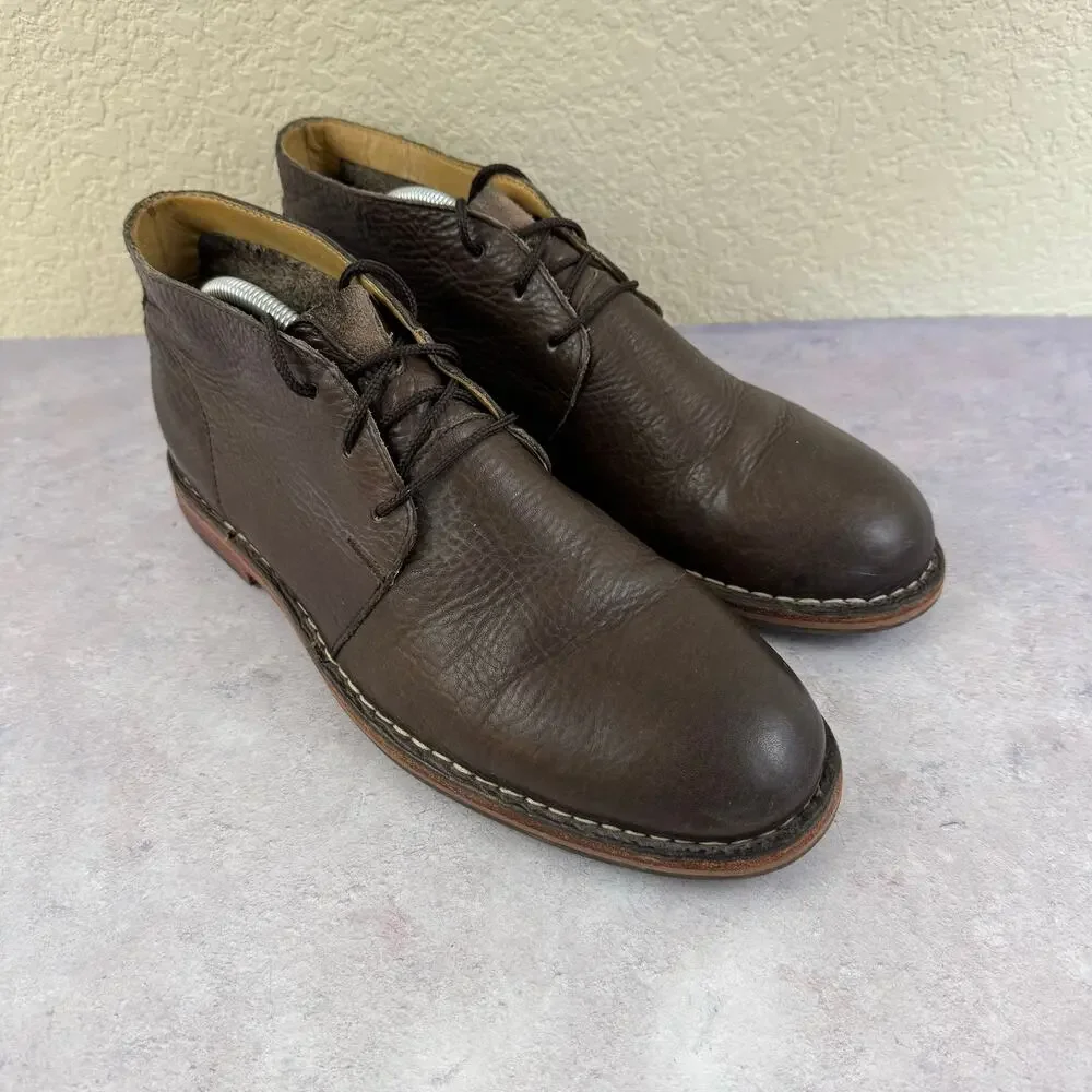 Cole Haan Men's Glenn Brown Leather Comfort Chukka Boots Size 10.5M C13188